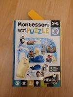 Puzzle mit Holzfiguren