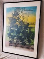 🌆 Original Lithograph by Jakob Schwarz (1988) – Signed🏙️