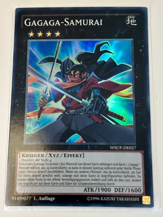 Yu-Gi-Oh! Karte – Gagaga Samurai (WSUP-EN027), Super Rare, 1st Edition, World Superstars