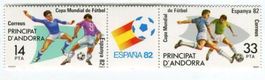 Briefmarken "Fussball". Andorra.