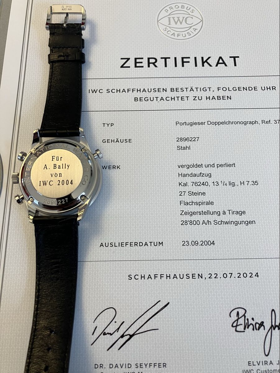 IWC Orologi: IWC Portugieser Doppelchronograph Ref. 3712 – Nuovo (secondo la descrizione) da Jonen venduto da ursi161066 6