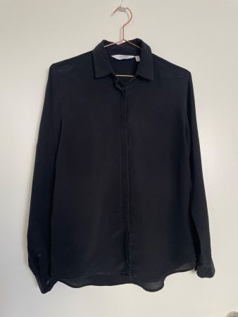 &otherstories Seidenbluse schwarz Gr. 34