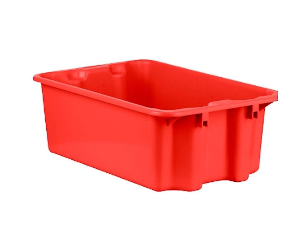 Transportkisten: neue Drehstapelbehälter FB 601, 30 l, rot – Neu und originalverpackt aus Necker von liq24