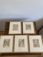 5 X LITHOGRAFIE LIMITIERT UND HANDSIGNIERT  AUGUST BUCHMANN
