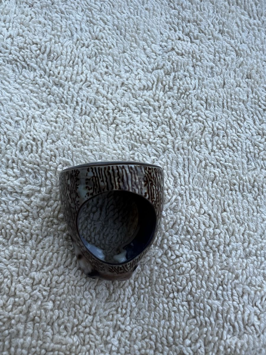 Anelli: Vintage Statement Ring, Shell Optik, Grösse 54, Unikat! – Nuovo (secondo la descrizione) da Rorschach venduto da lvi_p29s 1