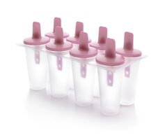 Glaceformen – 8er-Set in Rosa für 8 Glace
