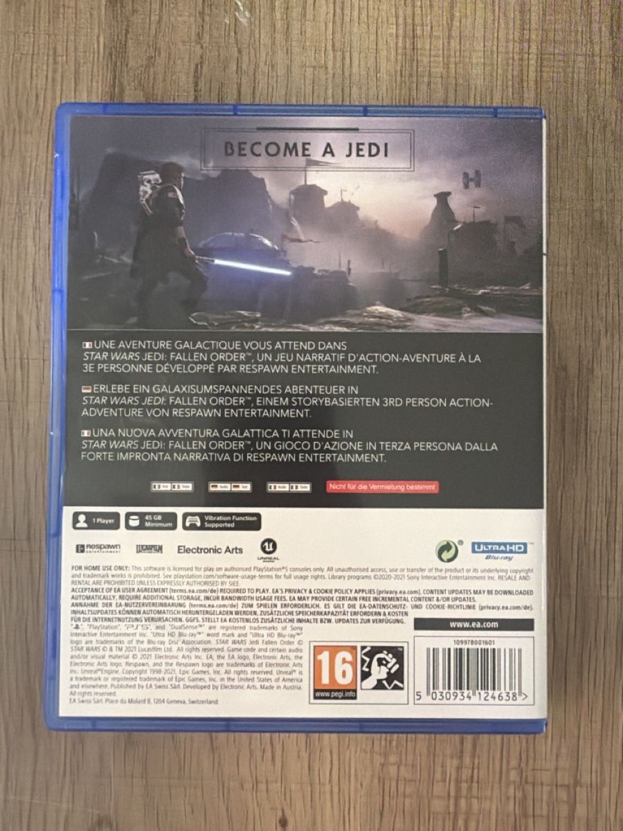 Giochi: Star Wars Jedi Fallen Order Ps5 – Usato da Hagendorn venduto da masterchieff 1