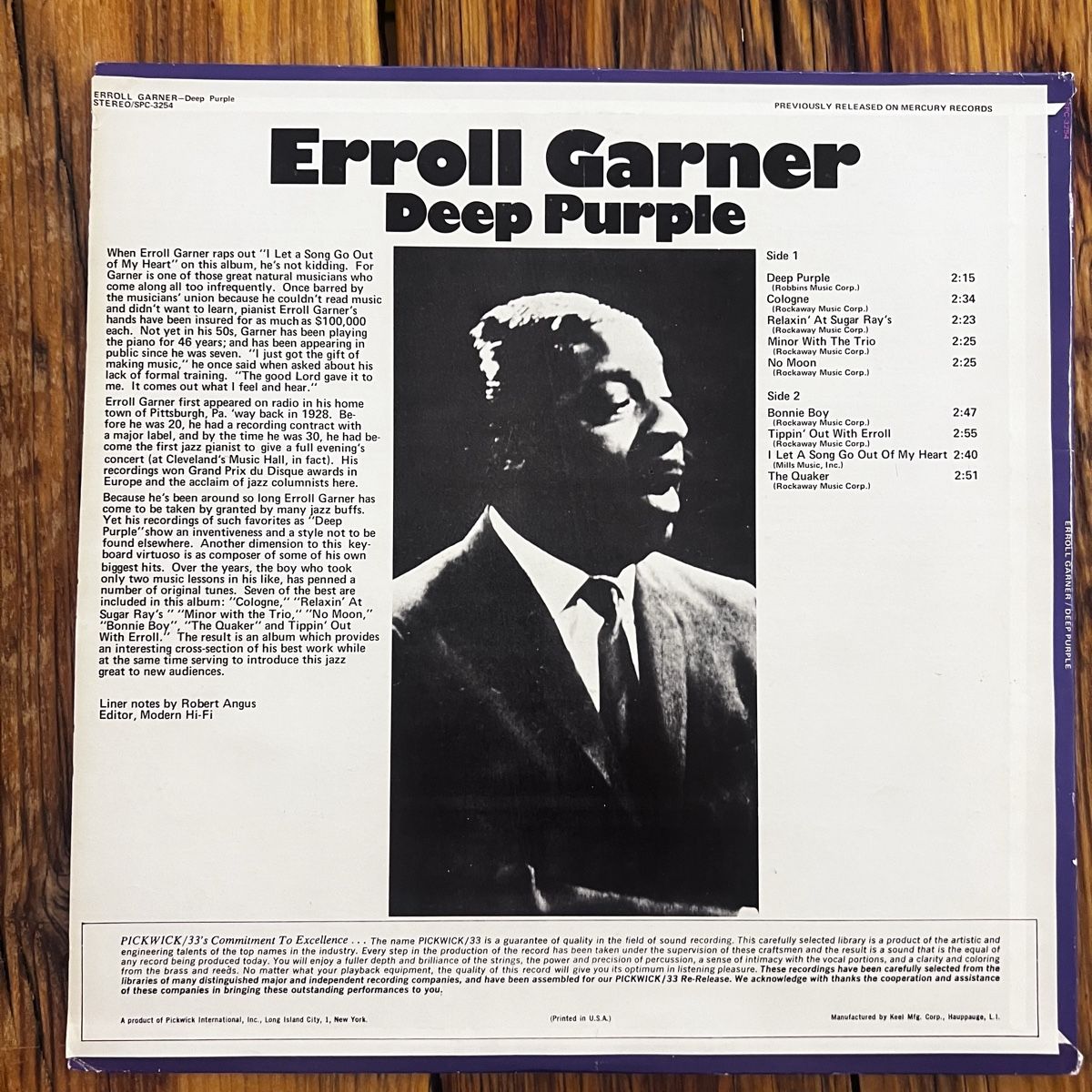 Dischi in vinile: Erroll Garner Deep Purple Vinyl – Usato da Umiken venduto da mar_p7n9 1