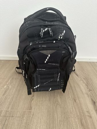 Rucksack Satch gebraucht schwarz digital Print 15L