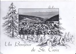 Ste. CROIX, carte fenêtre pour un bonjour