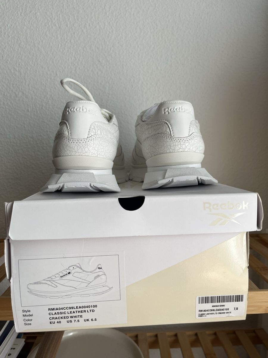 Reebok Herrenschuhe: Reebok Classic Leather LTD Cracked White 40 – Neu und originalverpackt aus Winterthur von Alex_K 2