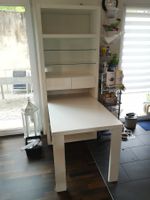 Wandregal mit Tisch, weiss