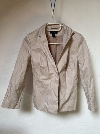 H&M Damen Blazer, Grösse 34/36, beige-hellrosa