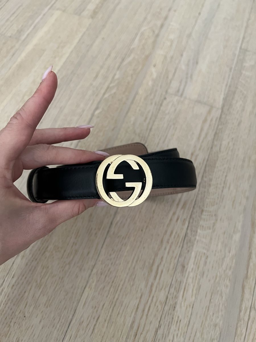 Gucci Gürtel: Gucci Interlocking Buckle Leder Gürtel – Gebraucht aus Dietikon von Mischi2167