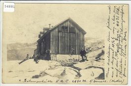 Betempshütte SAC - Monte Rosa 1910 - Bergsteiger - animee