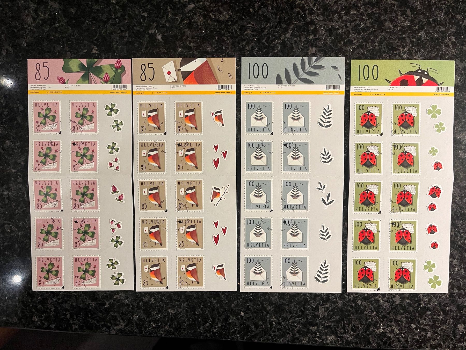 Tous les timbres: Spezielle Anlässe 2018 mit ET-Stempel – Neuf (Voir description) à Freidorf TG par ern_7s68