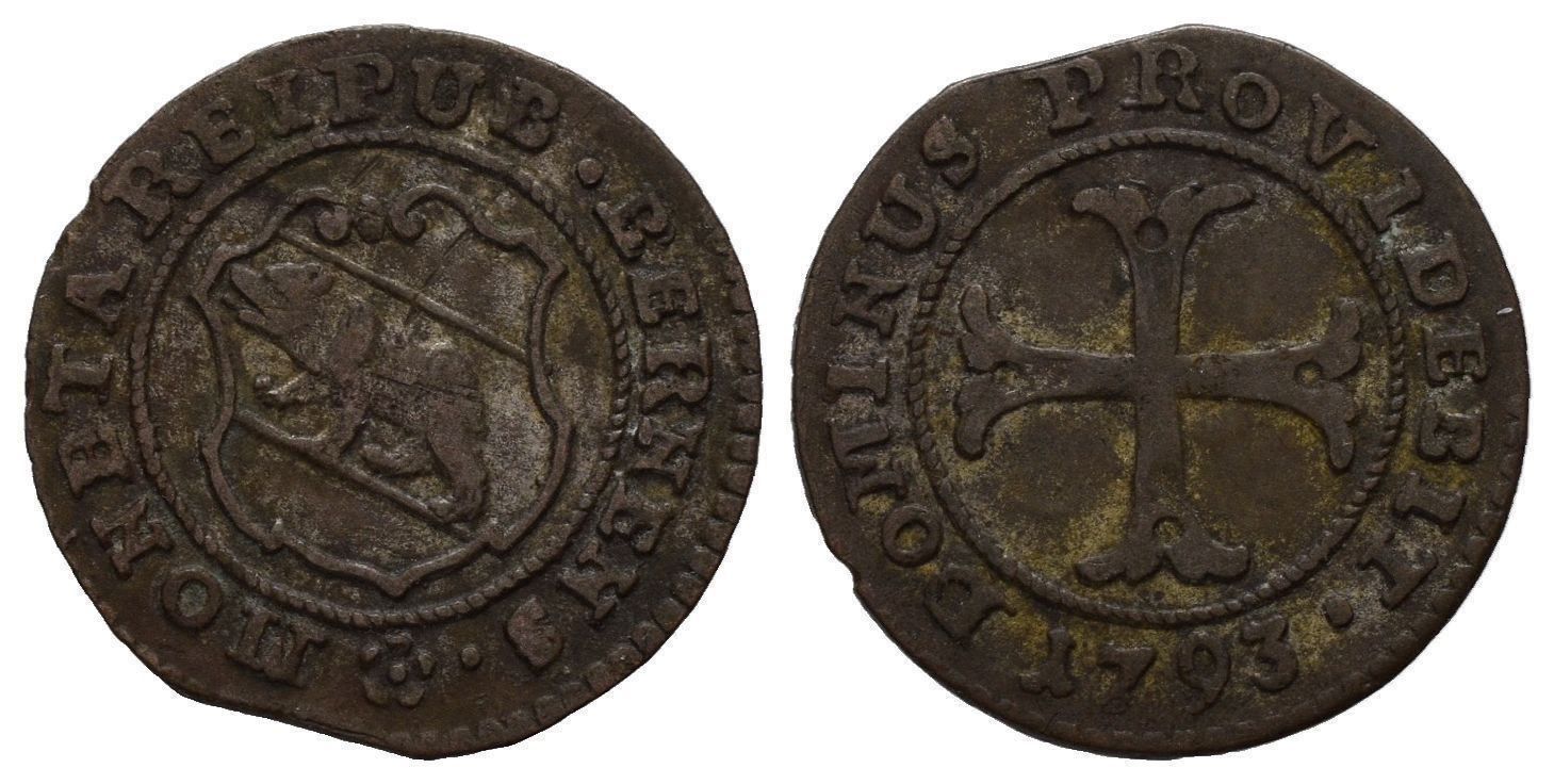 Tutti le monete: Bern Kreuzer 1793  /3339 – Usato da Trimbach venduto da Solothurn1