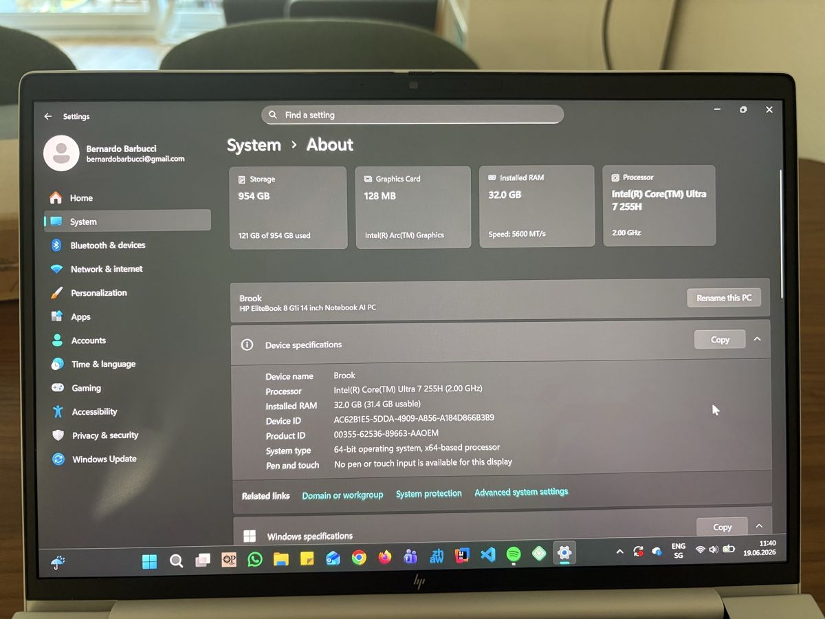 Intel Notebook: HP EliteBook 8 G1i 14 inch Notebook AI PC – Nuovo (secondo la descrizione) da Zürich venduto da Bernaaaa 3