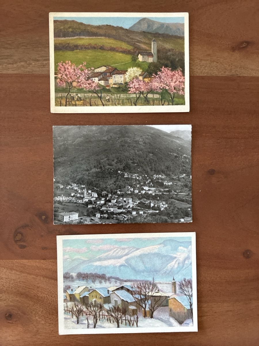 Cartoline postali: 18 Ansichtskarten Schweiz von Tesserete TI – Usato da Oftringen venduto da Cla.vD.74 4