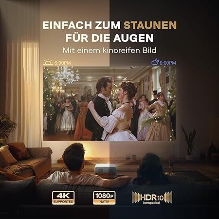 Proiettori: Smart Beamer 4K 1080P Bluetooth Heimkino DoIby Audio – Nuovo e nell'imballaggio originale da Zürich venduto da Novamart 3
