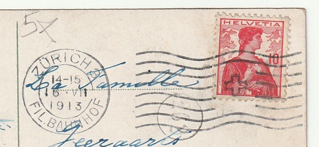 Cartoline postali: Ansichtskarte Interlaken und Jungfrau 16.07.1913 – Usato da St. Gallen venduto da Ricardo_Deals 2