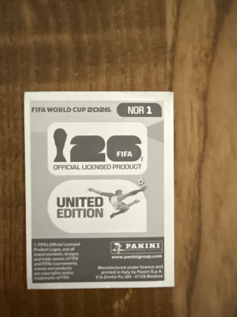 Panini Carte collezionabili: FIFA WM 2026 Sticker NOR 1  – Usato da Frenkendorf venduto da emi_jg7b 1