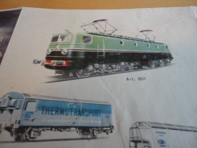 Pocher Modellini di ferrovie: Pocher Prospekt 1958 mit Preisliste – Usato da Wittenwil venduto da trixmartin 7