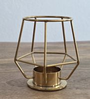 Teelichthalter Geometrisch Goldfarben 