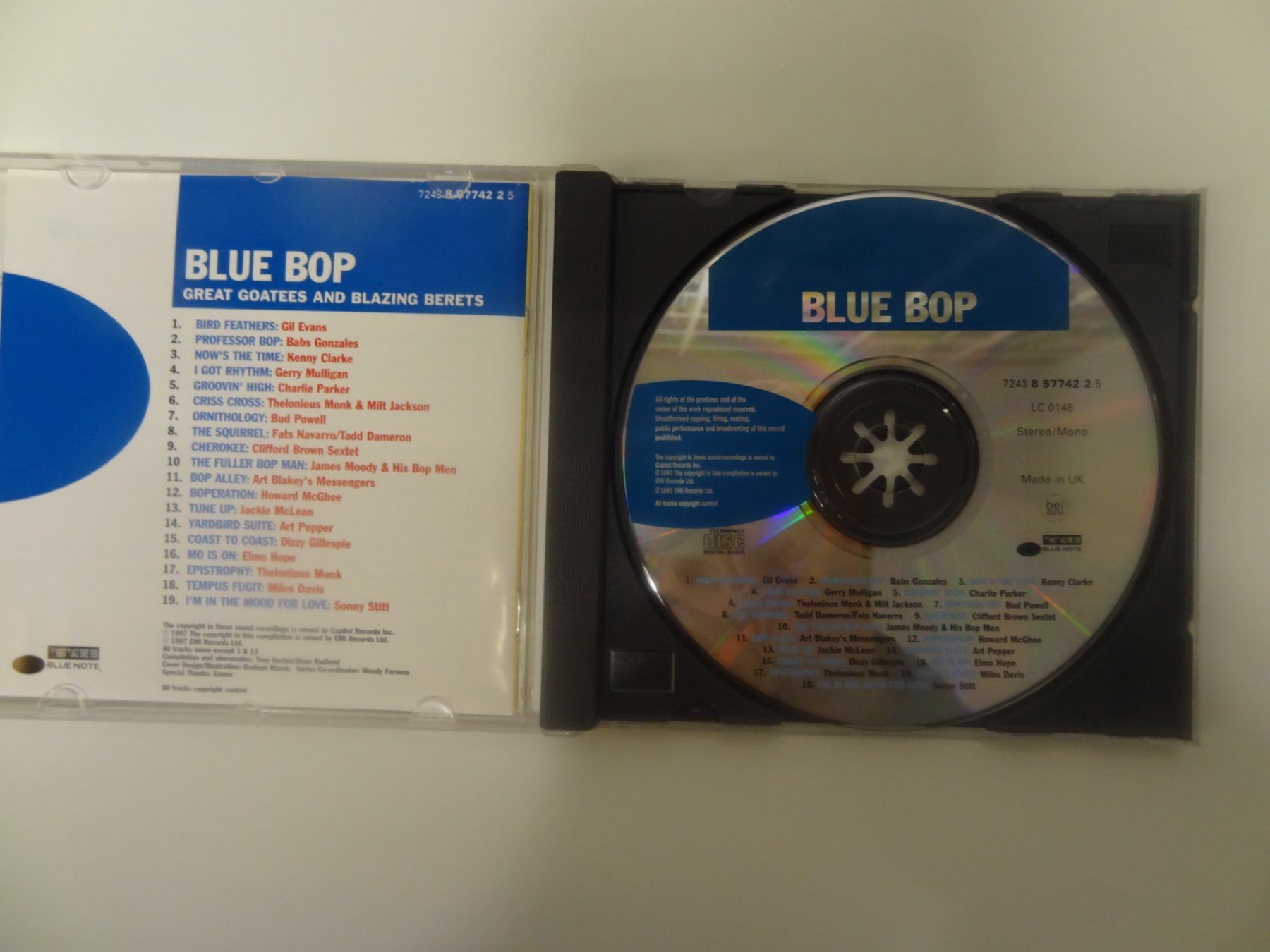 CD: Original Blue Note CD "Blue Bop" – Jazz Klassiker! – Usato da luzern venduto da musicandart 2