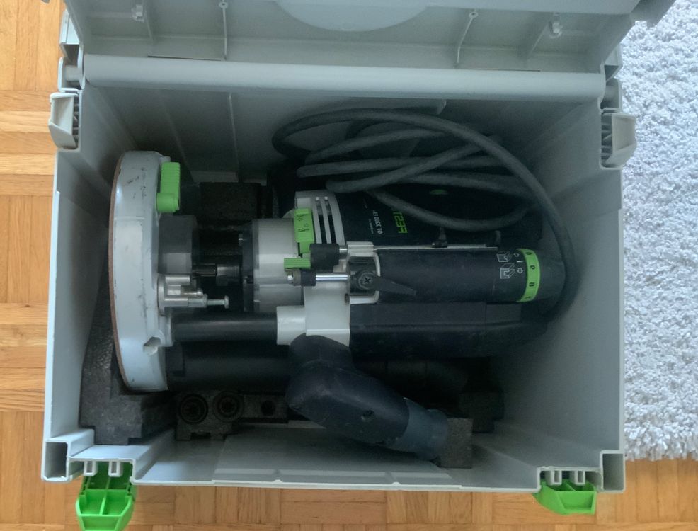 Festool Oberfräse OF 2200EB + MFS Fräsrahmen + Zubehör (Gebraucht) in ...