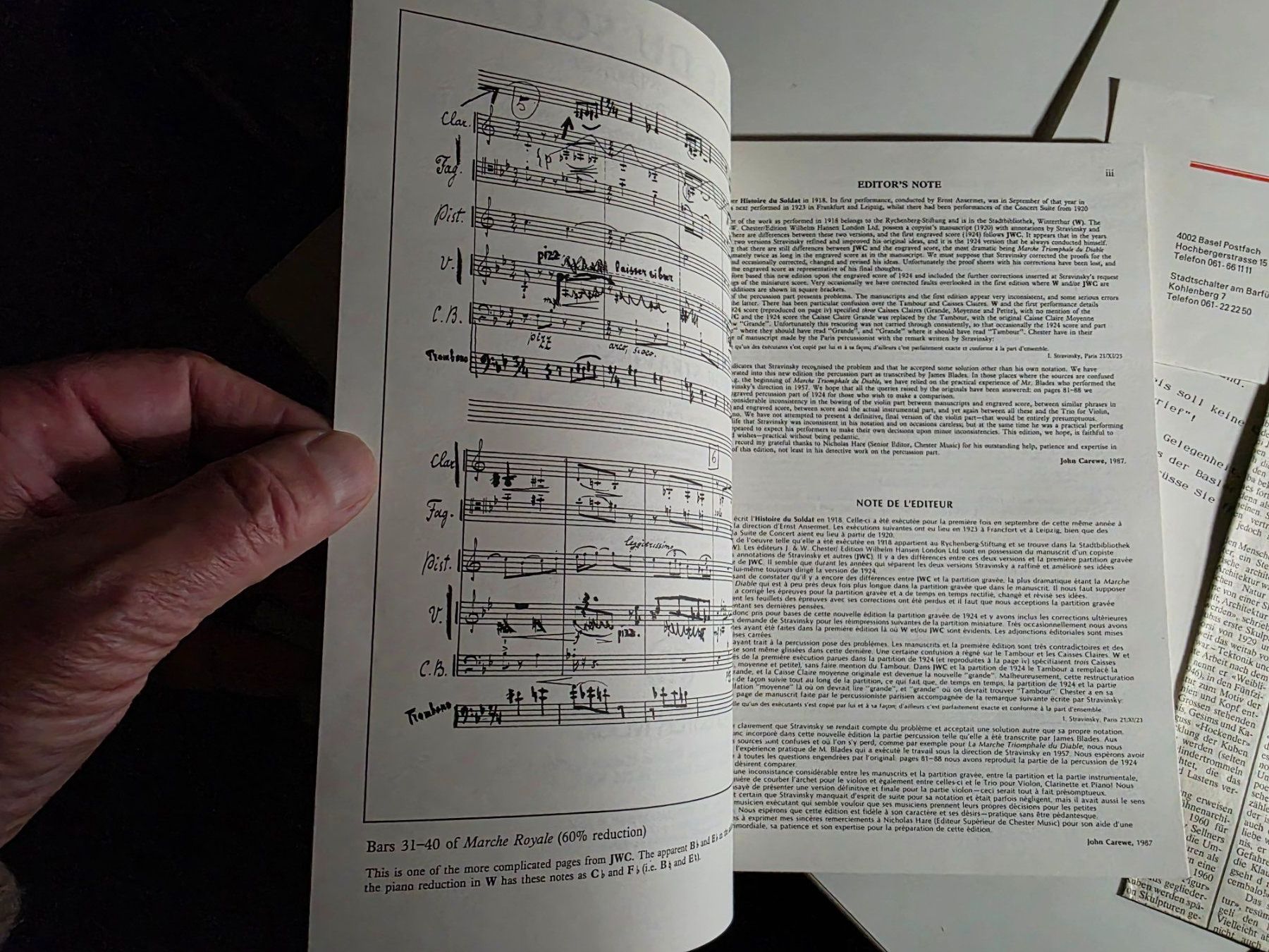 Libri: Histoire Du Soldat - Stravinsky - Ramuz - 1987 – Usato da Walterswil BE venduto da Lonitti 2