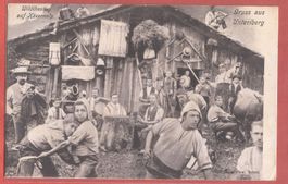 Unteriberg - Wildiheutag auf Käsernalp - 1913