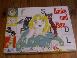 altes Schweizer Lernspiel von Papa Schubi "Dänke und Läse"