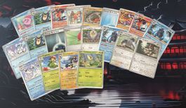 Lot de 21 cartes Pokémon hol/rev foudre noir FR