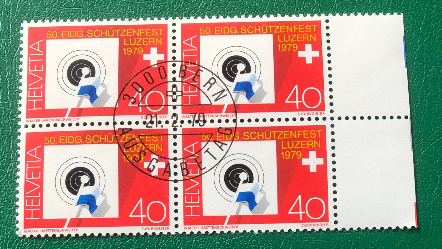 Tutti i francobolli: 4 er Block Nr. 623 mit ETStempel Bern   – Usato da Aarau venduto da Billa007