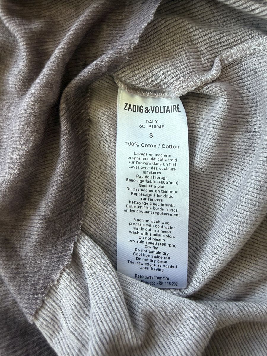 Zadig & Voltaire Top: Zadig & Voltaire angenehmes langarm Top – Usato da Zürich venduto da z00mie 3