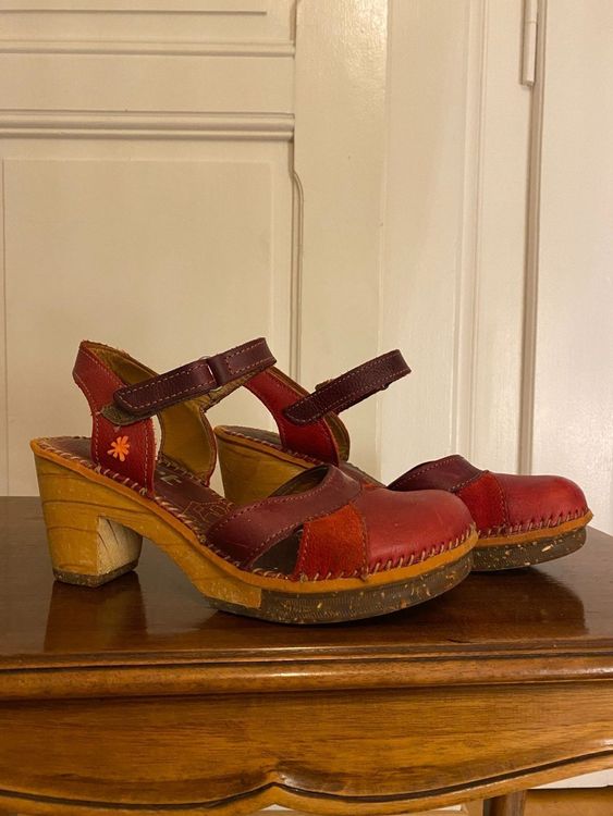 Sandales Zara Rouges à Talon Bas Rond - Taille UK 3 (pointure 36 Env.) - Neuf Avec étiquettes, Sans Boîte