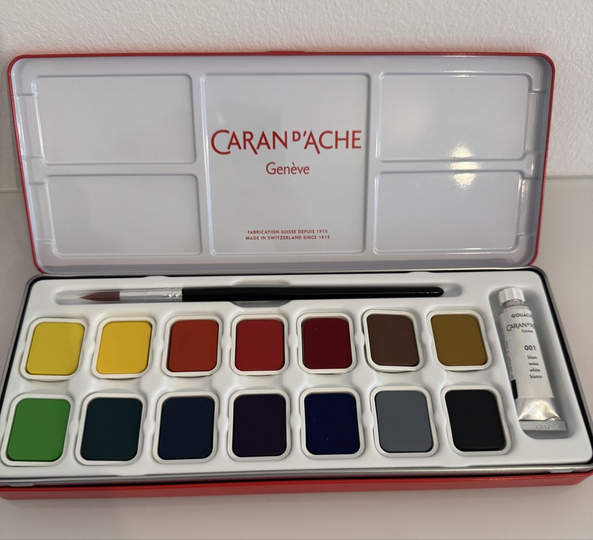 Colori: Caran d'Ache Wasserfarbe Malkasten – Nuovo (secondo la descrizione) da Frauenfeld venduto da _smile_w 4