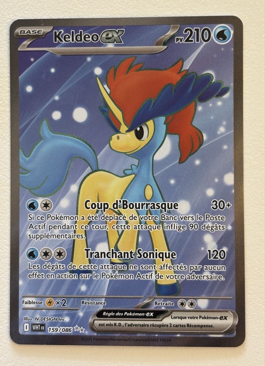 Pokémon Carte collezionabili: Carte Pokémon KELDEO wht 159 fr – Nuovo (secondo la descrizione) da lausanne venduto da helderj