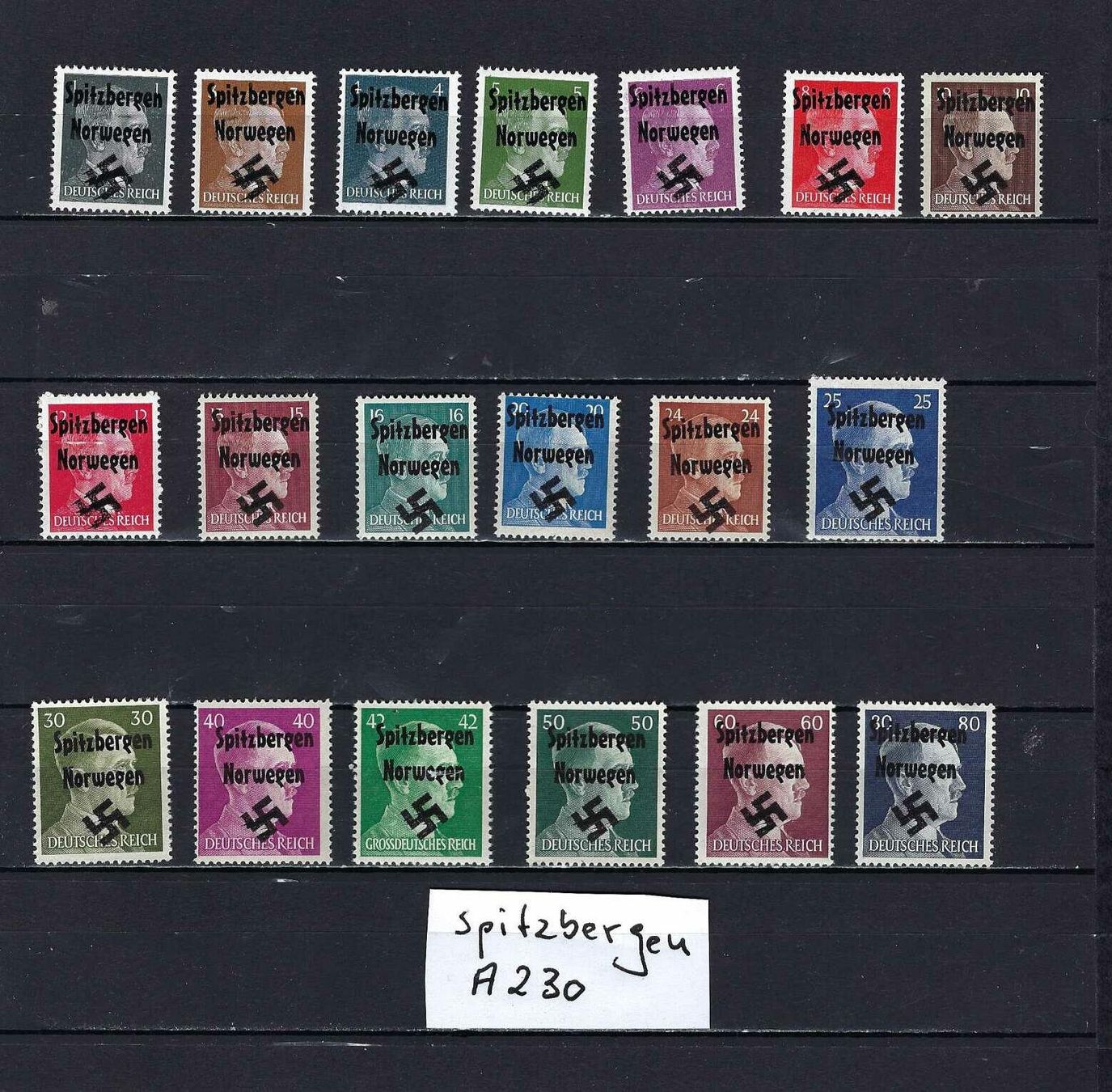 Tous les timbres: WKII Besetzung Spitzbergen ** – Neuf avec emballage d'origine à Altstätten SG par Nandodax