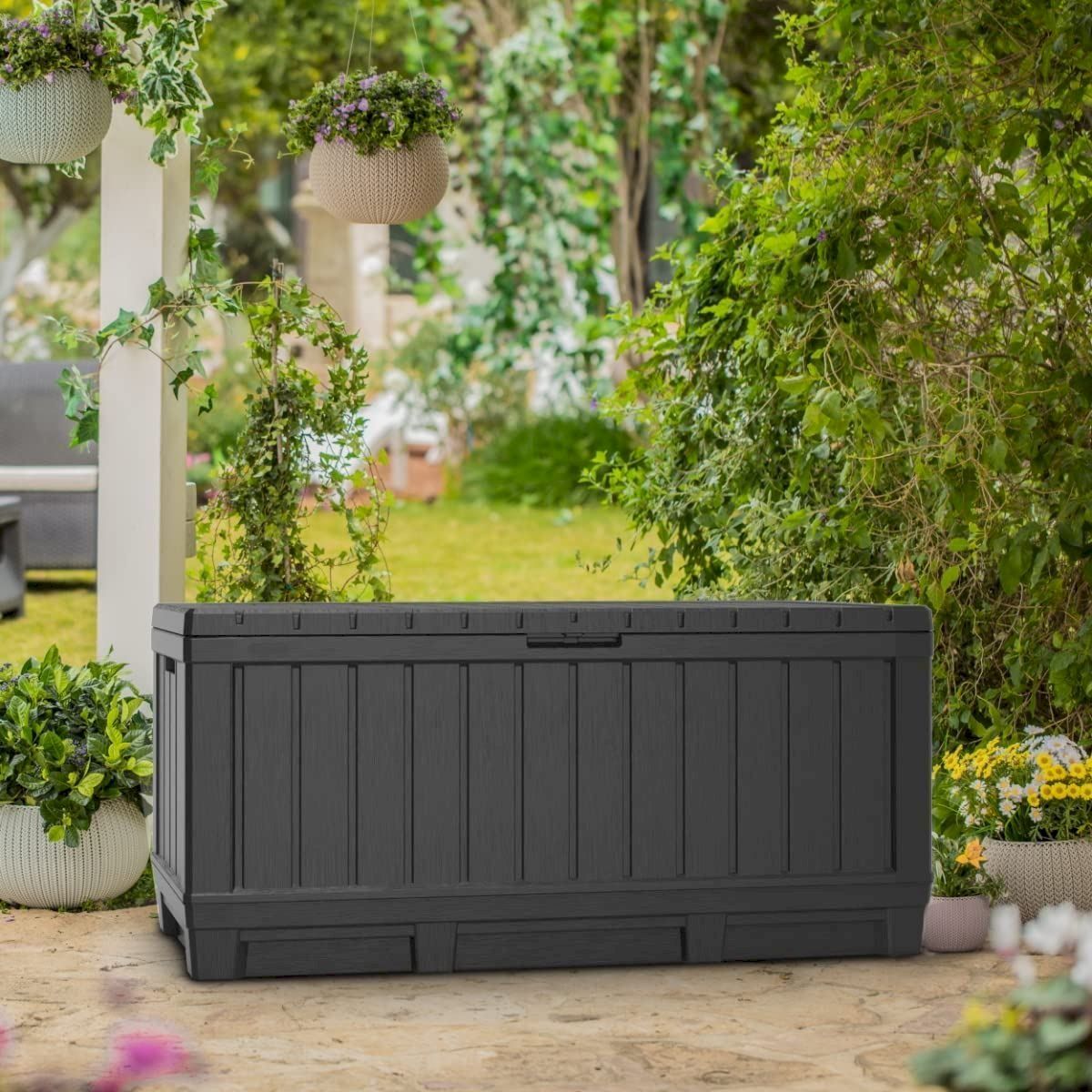 Keter Auflagenboxen: Keter Kentwood 350L Terrassenbox graphit – Neu und originalverpackt aus Bottighofen von zaap 1
