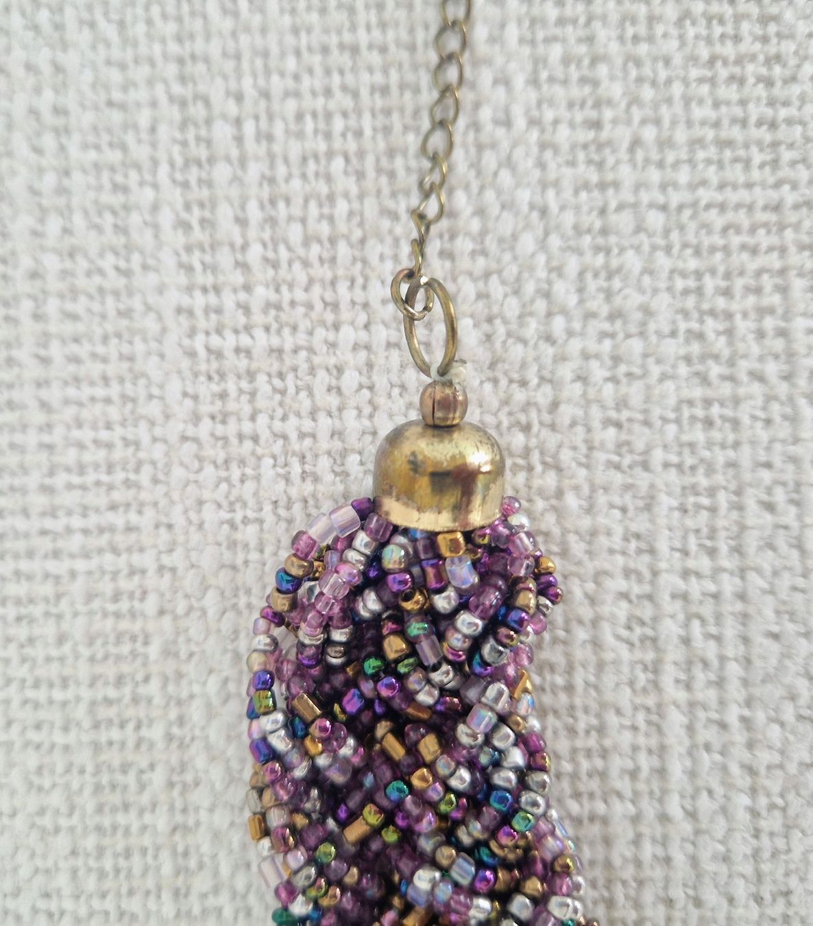 Catenine: Statement Halskette in Lila – Usato da Horgen venduto da akkohappyshopping 5