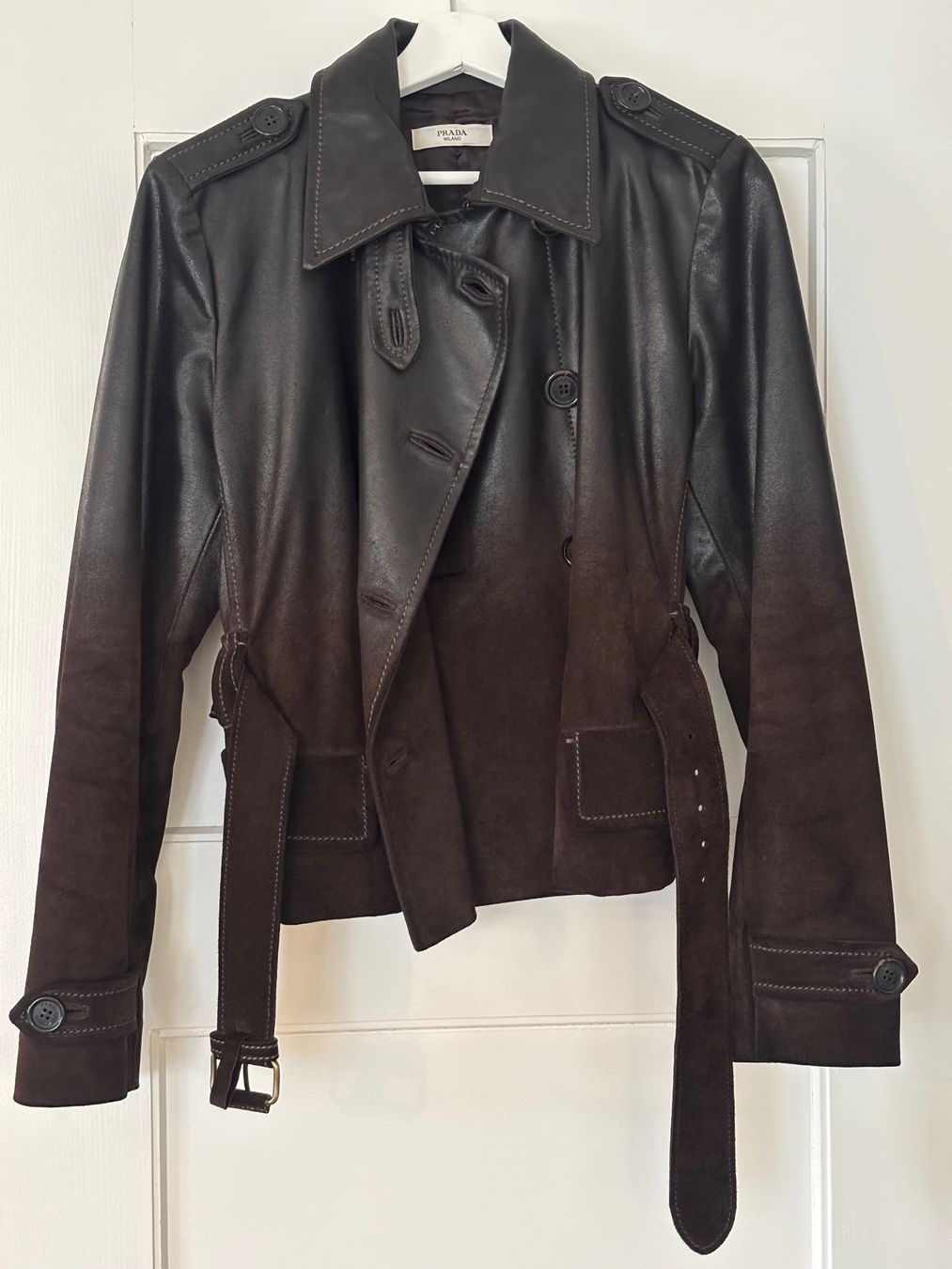 Prada Giacche: Prada Lederjacke Damen 46 (EU 42 / L) – Usato da Zürich venduto da jas_5mwh