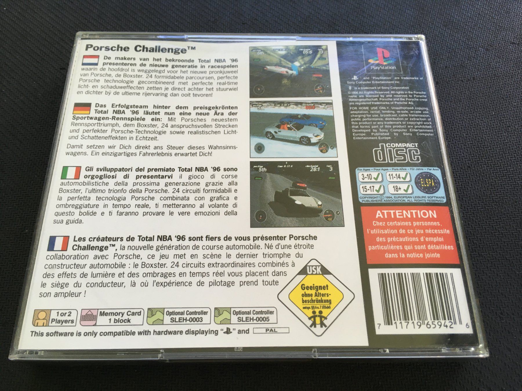 Sony Giochi: Porsche Challenge - Playstation 1 / PS1 – Usato da St.Gallen venduto da Punktchen01 2