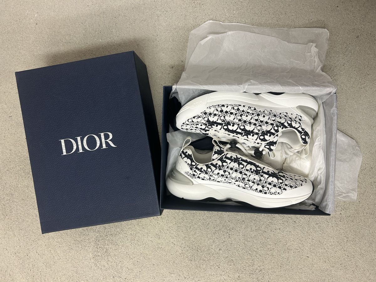Dior Herrenschuhe: Dior B24 White Black Oblique Cannage – Neu und originalverpackt aus St.Gallen von y.vrn1