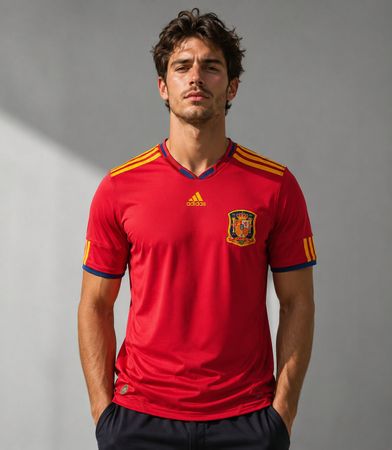 Retro Spanien Heimtrikot 2010 Grösse M Herren Adidas