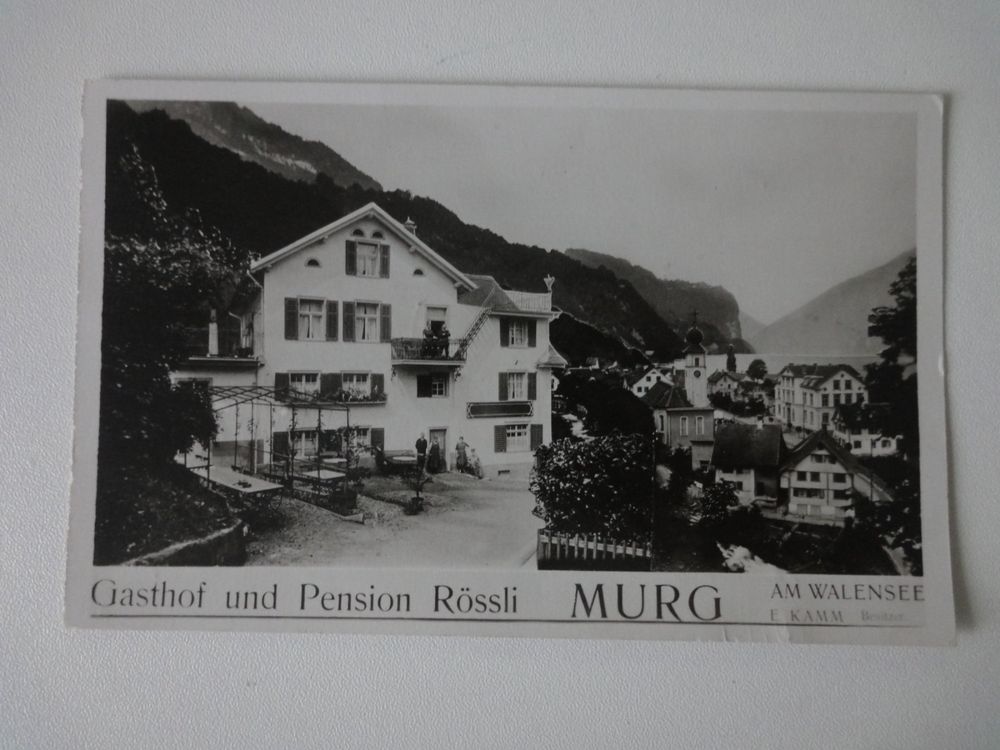 296 Ak Murg Am Walensee Gasthof Rössli 1940 Kaufen Auf Ricardo