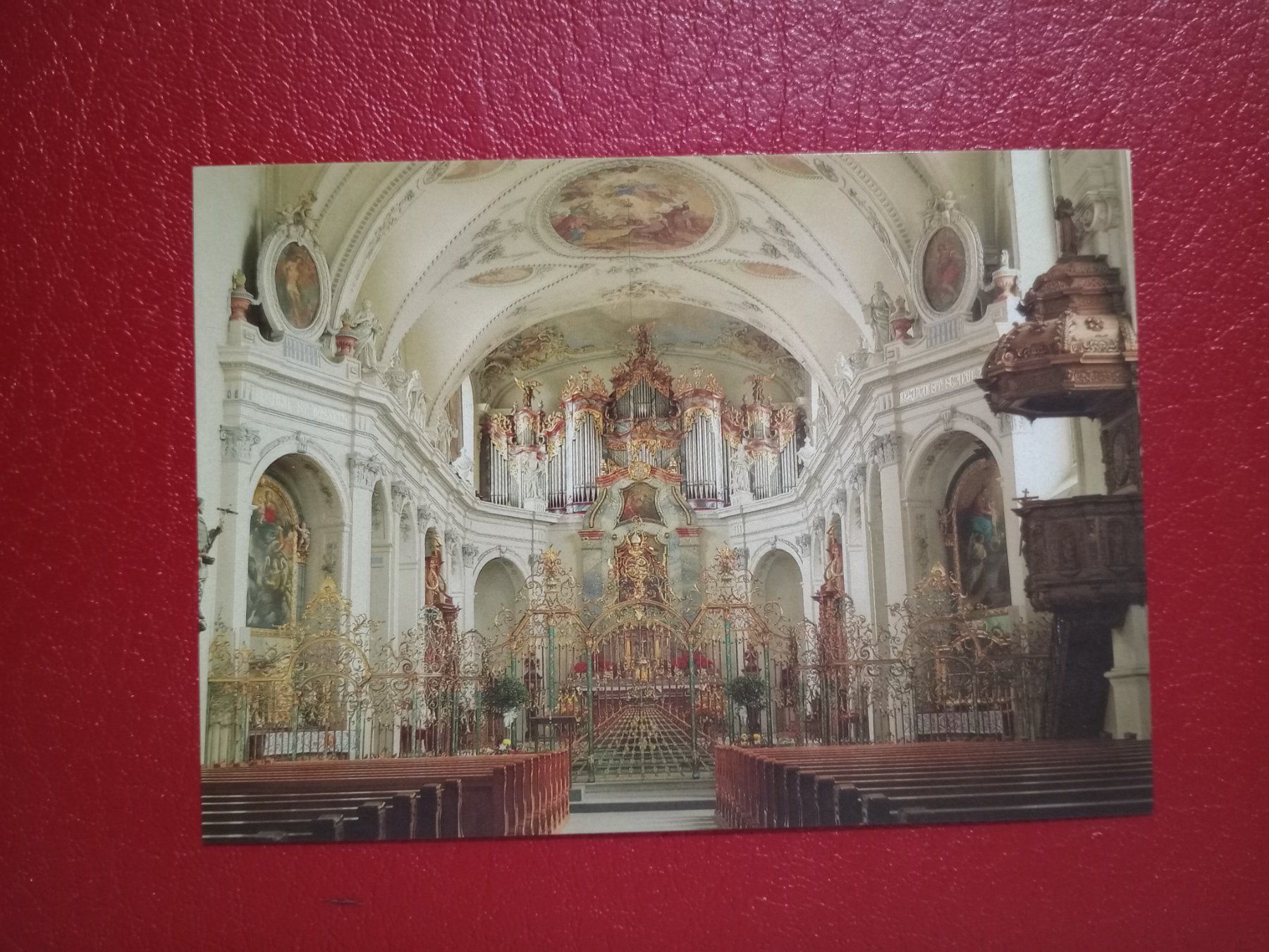Cartoline postali: Fischingen Thurgau Kloster Innenansicht – Usato da Küttigen venduto da Melisch1000