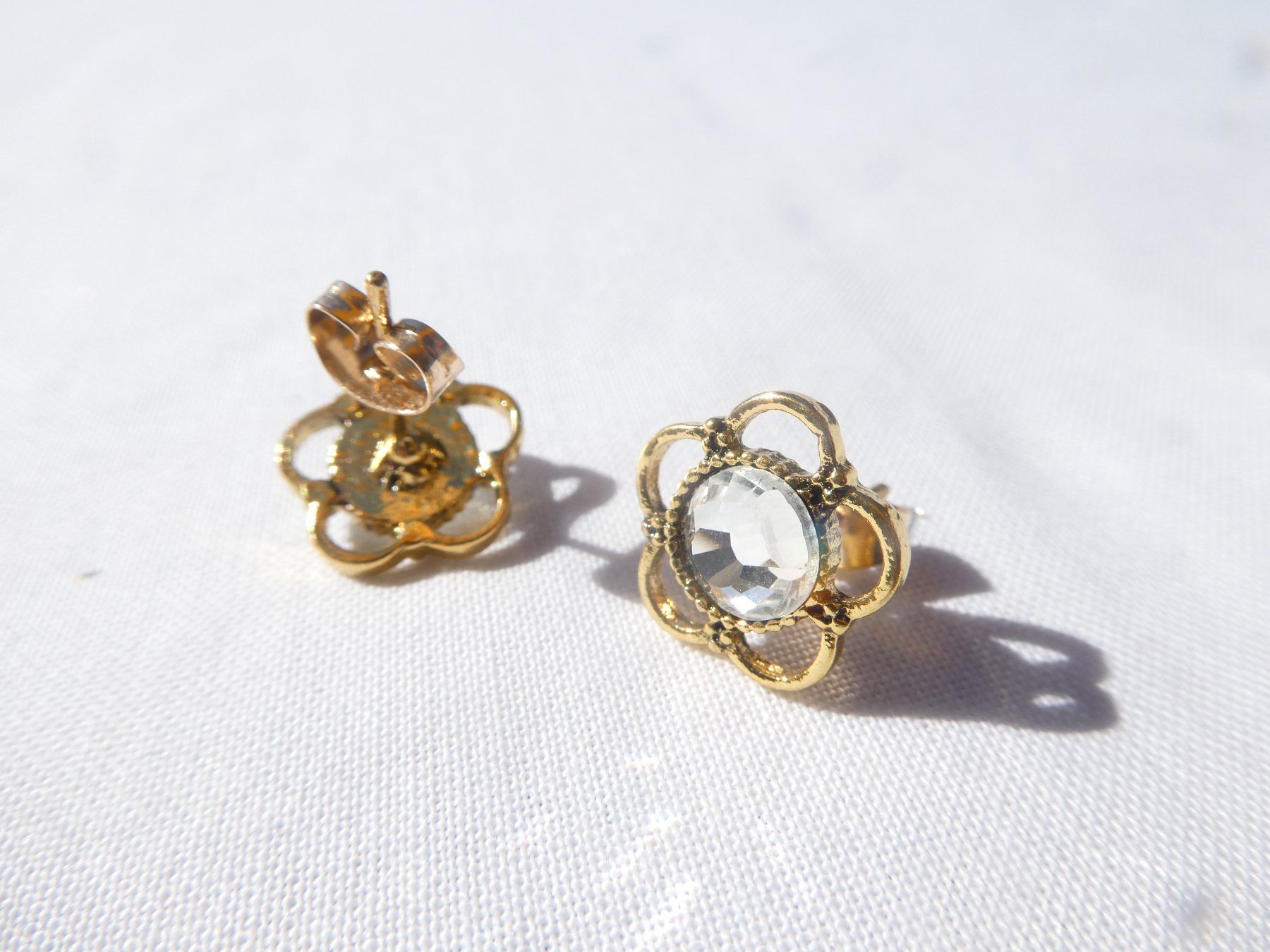 Orecchini pendenti & Orecchini a lobo: Ohrstecker mit Zirkonia, Modeschmuck / NEU – Nuovo (secondo la descrizione) da Gattikon venduto da kaandooh 1
