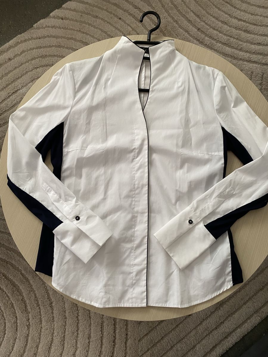 Van Laack Camicette: Damenbluse Van Laack Gr. 40 weiss/schwarz – Nuovo (secondo la descrizione) da Elgg venduto da aca_gg8x 8